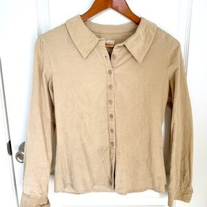 Beige Corduroy Shirt